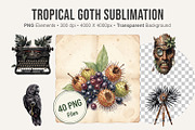Tropical Goth Sublimation, an Illustration by Artnoy (Thumbnail 1 of 8)