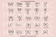 Coquette Bows SVG Illustrations, a Decorative Illustration by HalieKStudio (Thumbnail 3 of 9)