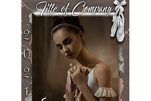 Ballet Trading Card Template, a Card Template by Brenda Avila Designs