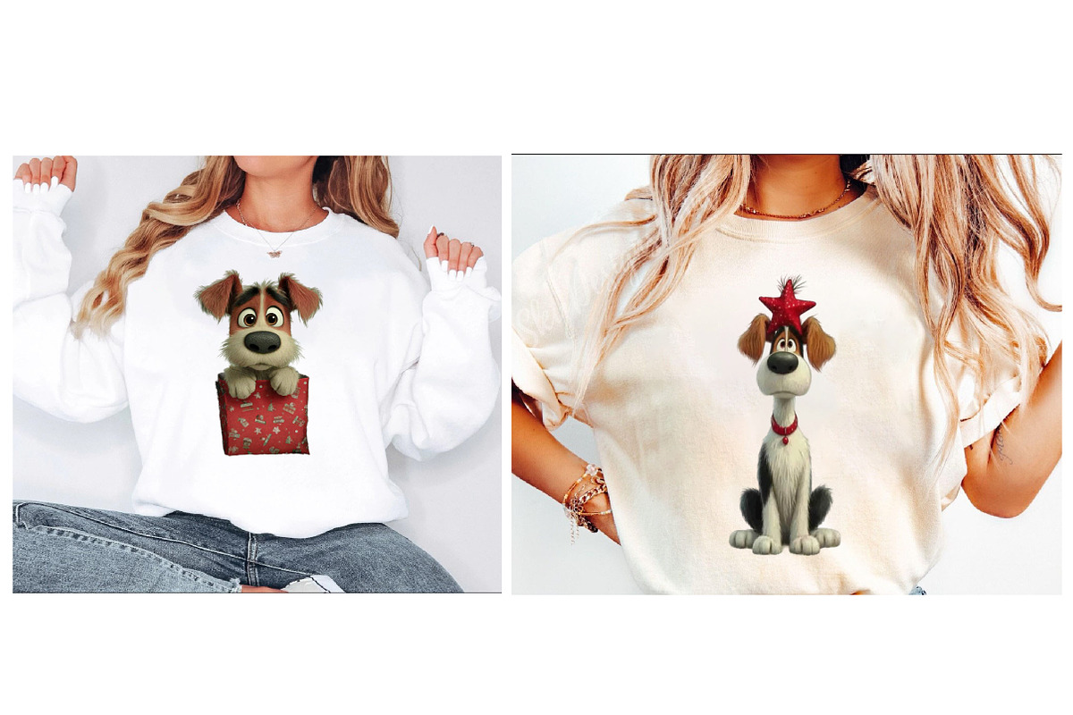 Quirky Christmas Dog Sublimation, an Illustration by Designworld (Photo 2 of 6)