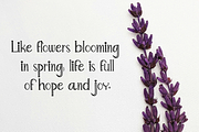 Flowers, a Handwritten Font by InermediaSTUDIO (Thumbnail 8 of 8)