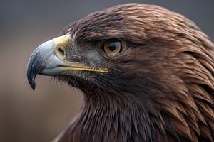 Golden eagle in close view in nature, a Photo by Beautiful things