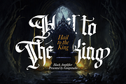Black Amplifier Blackletter Font, a Blackletter Font by Vampstudio (Thumbnail 4 of 13)