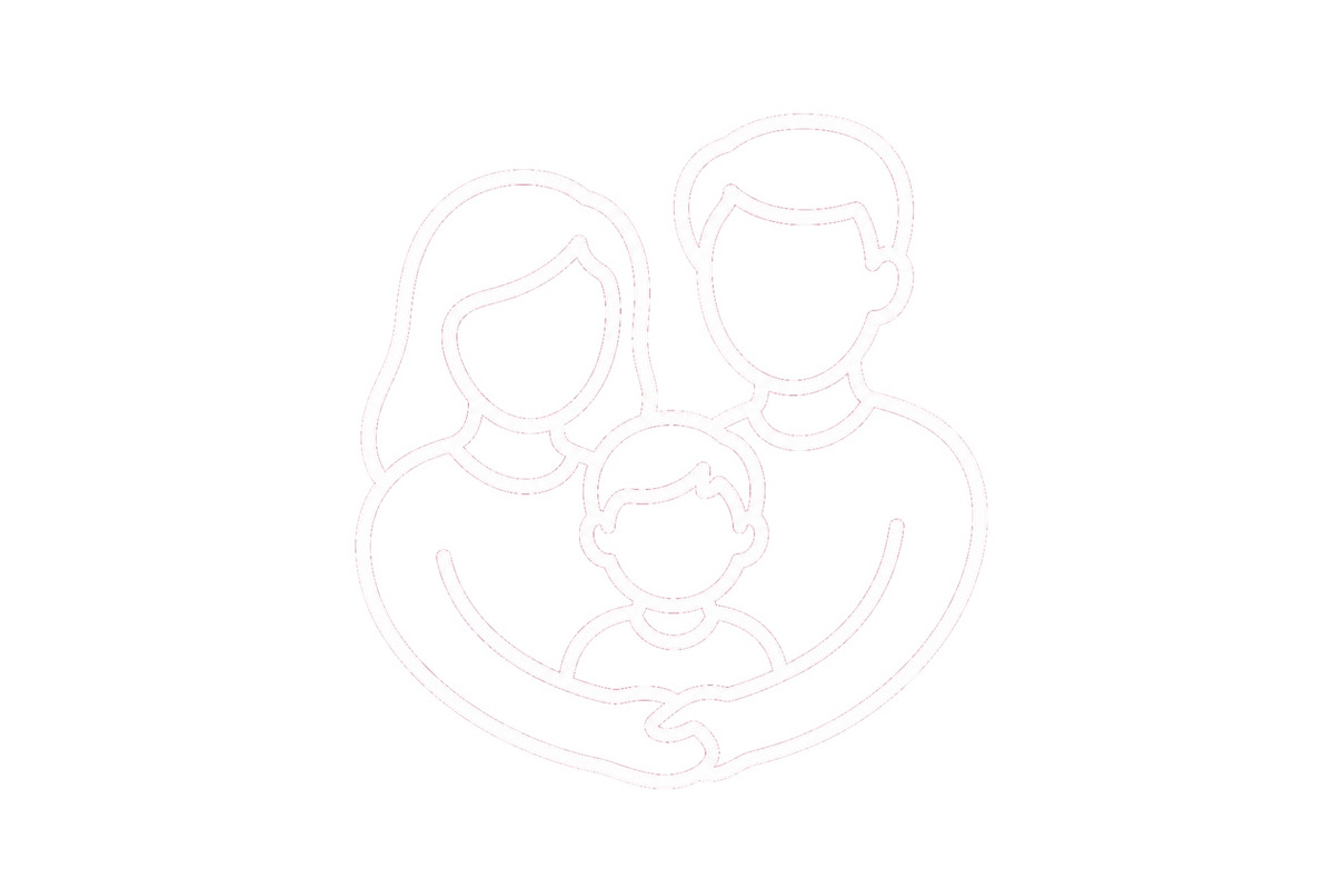Family outline icon with parents and, a Person Illustration by ZinetroN (Photo 1 of 3)