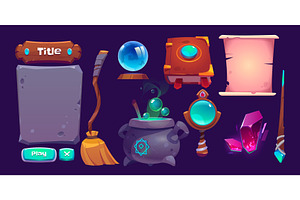 Interface For Magic Game, Cartoon