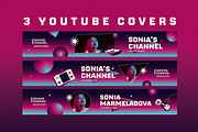 80s Gradient Gamers Youtube Channel, a Social Media Template by Guuver (Thumbnail 1 of 2)