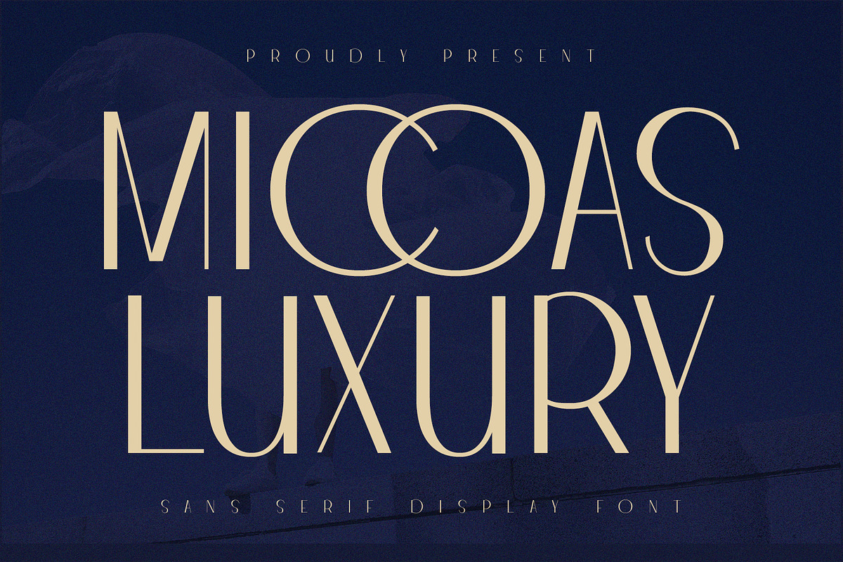 Micoas Sans Serif Display Font, a Sans Serif Font by Maulana Creative (Photo 1 of 7)