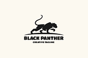 Panther Silhouette Logo Template, a Branding & Logo Template by EndR_ID (Thumbnail 1 of 2)