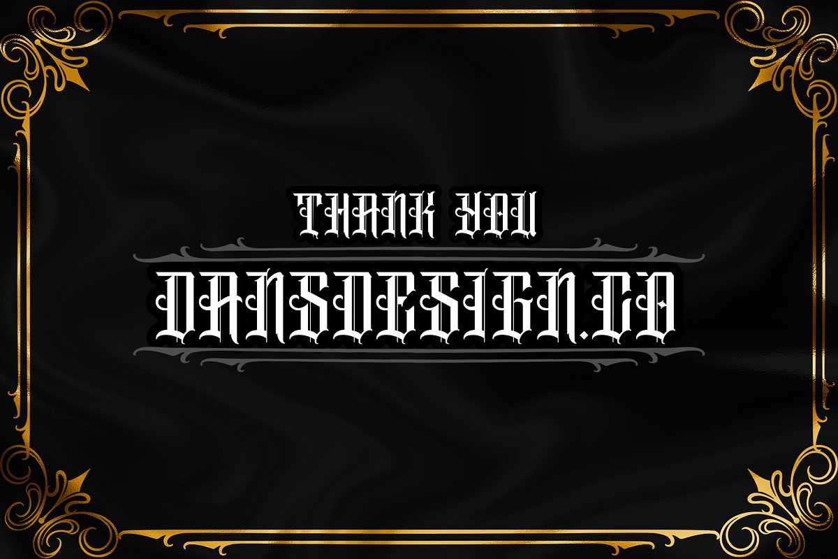 DANGER RANGER presale, a Blackletter Font by dansdesign (Photo 6 of 6)