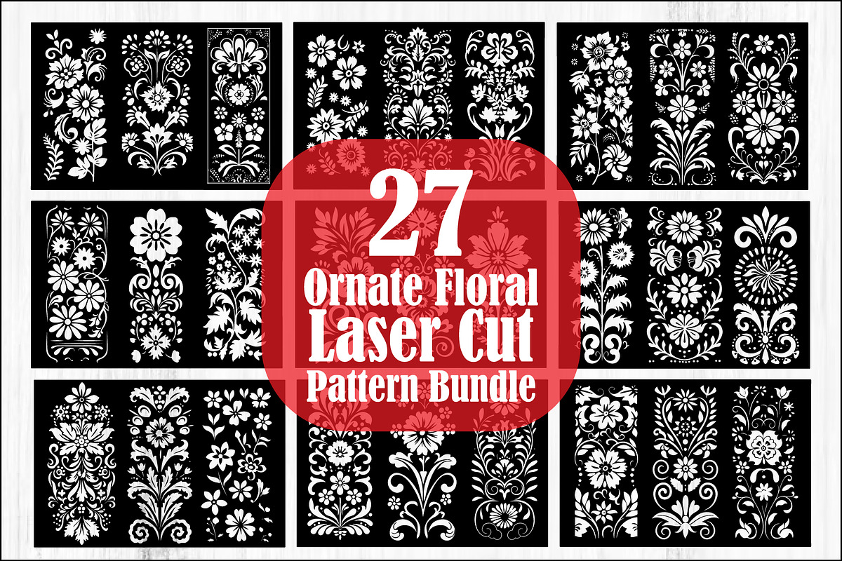 Ornate Floral Laser Cut Pattern Bun, an Object Graphic by jahid234 (Photo 1 of 10)