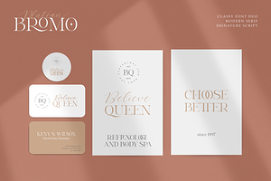 Bromo Plateau - Classy Font Duo