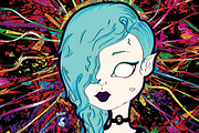 Mushroom Girl Character, an Illustration by Miira (Thumbnail 2 of 2)