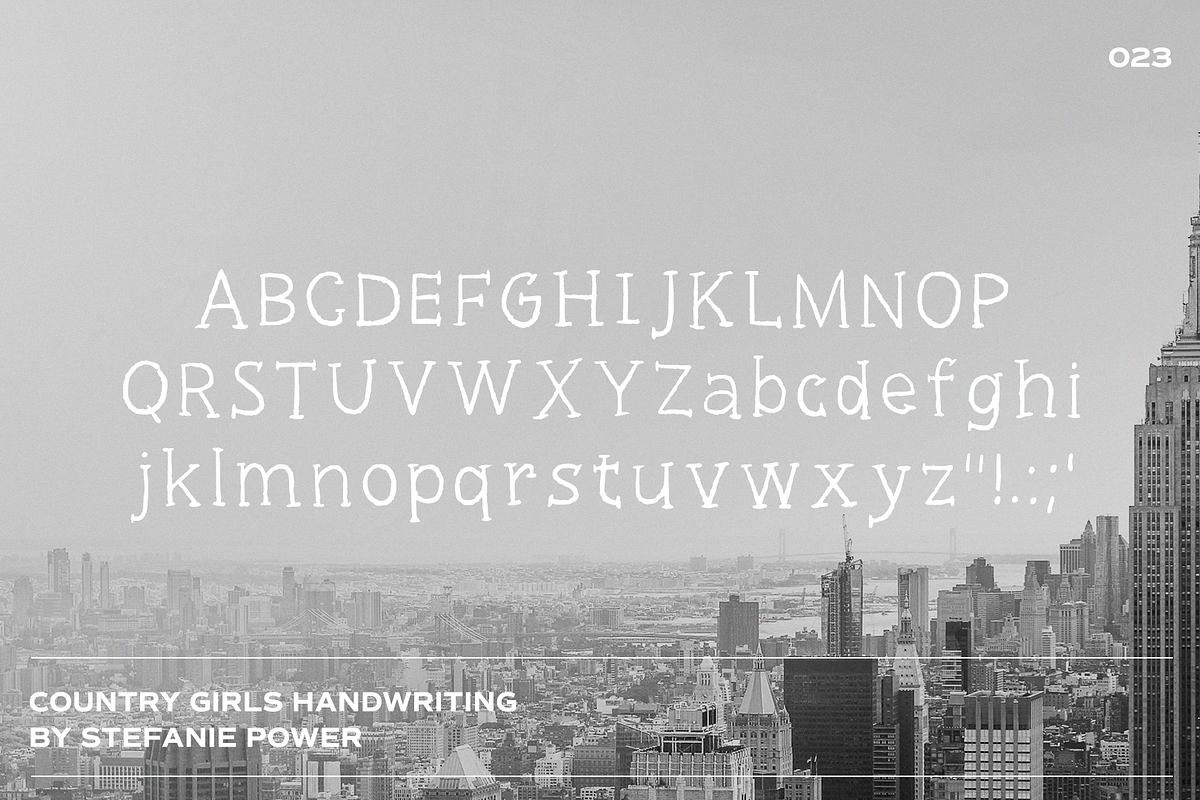 Country Girls Handwriting | Font, a Script Font by Stefanie Madison (Photo 2 of 2)