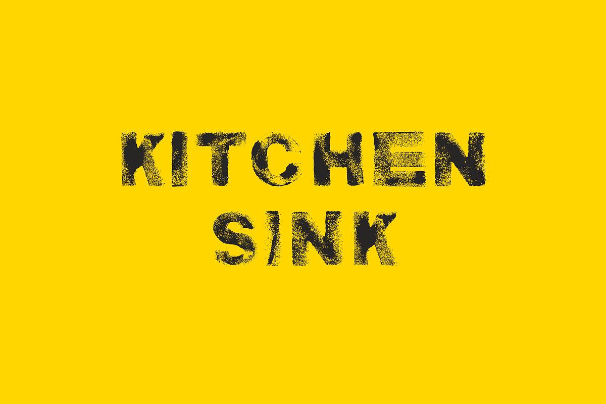 Kitchen Sink Typeface