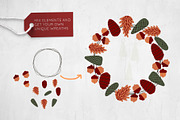 Christmas Wreath Creator, a Seasonal Illustration by Elliko shop (Thumbnail 4 of 10)