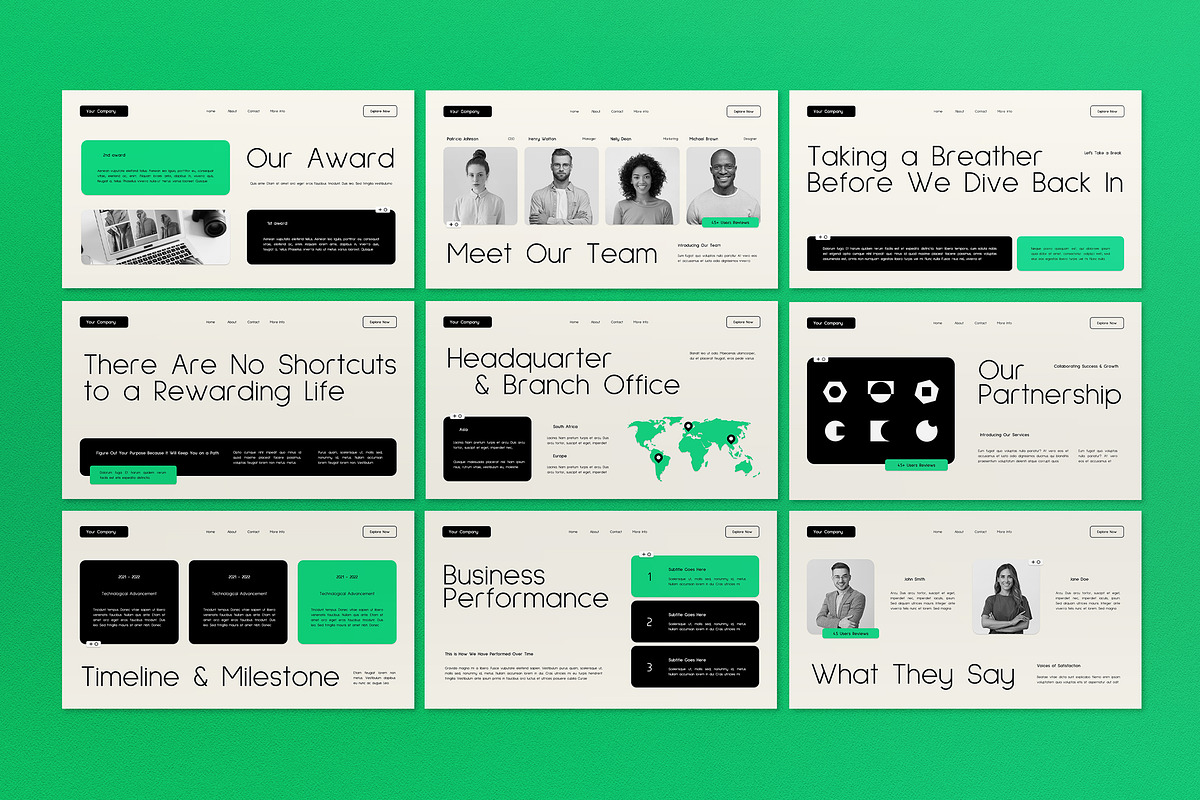 Photography Agency Google Slide, a Presentation Template by graphicook (Photo 2 of 4)