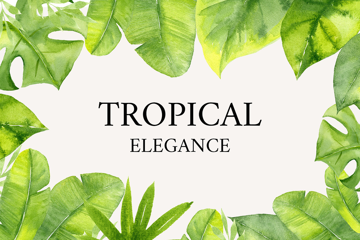 Tropical Elegance. Watercolors, a Decorative Illustration by Liliia Polos Illustration (Photo 12 of 12)