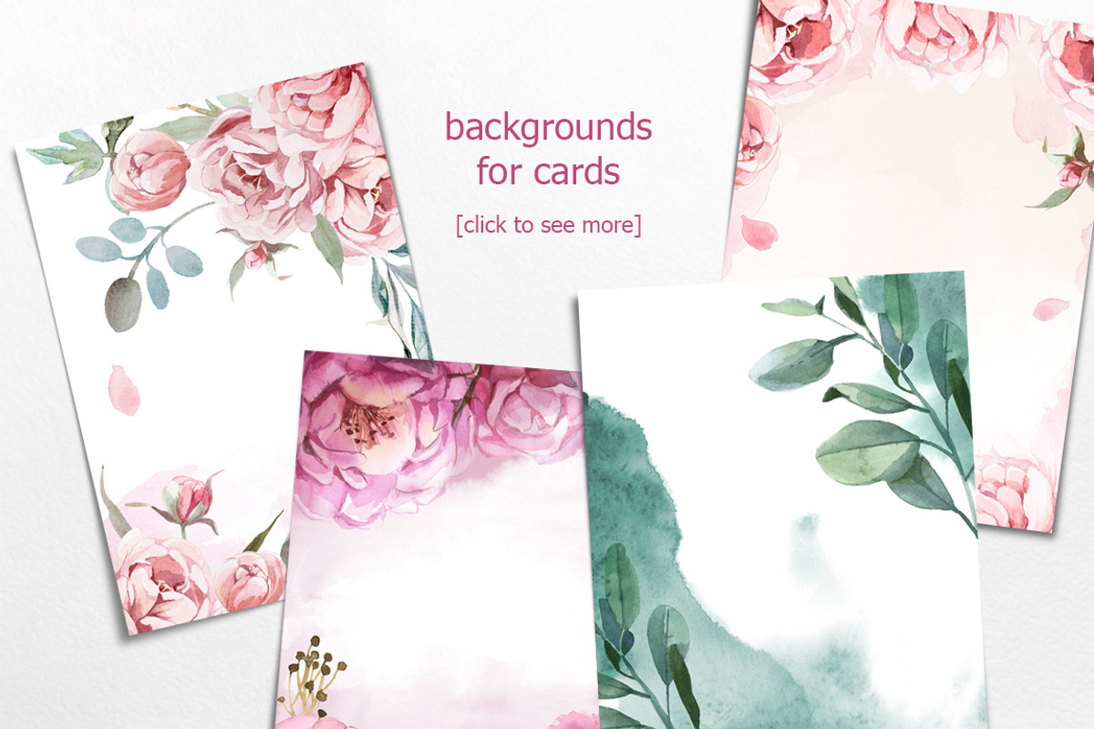 Watercolor flowers, a Texture Illustration by katyabuslaeva (Photo 6 of 6)