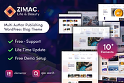 ZIMAC Multi Author WP theme, a WordPress Template by myshopkit (Thumbnail 1 of 3)