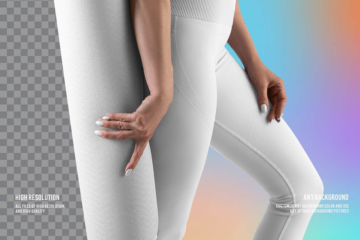 6 Mockups Leggings, Top and Mat, an Apparel Mockup by Grow Design Craft Studio (Photo 6 of 7)