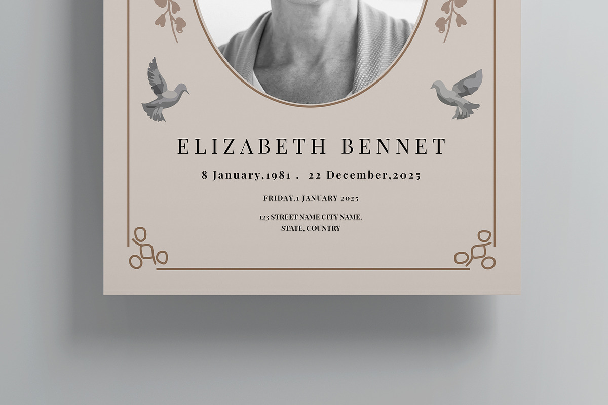 Funeral Programs Template, a Stationery Template by MightyDesign (Photo 3 of 8)