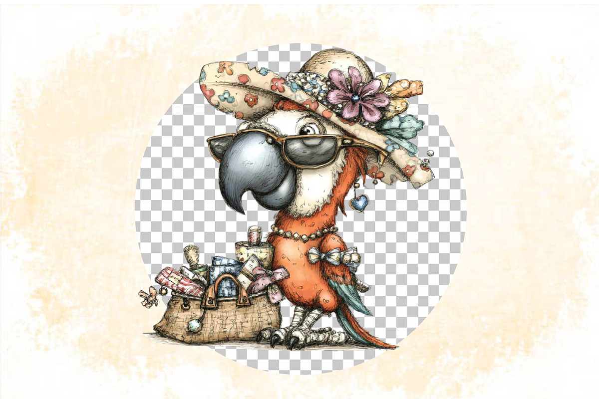 Beach Farm Animals PNG Clipart Set B, an Illustration by SVGArt (Photo 6 of 9)