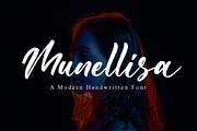 Munellisa a Modern Handwritten Font, a Script Font by Fatmawati (Thumbnail 1 of 12)