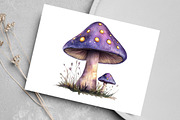 Halloween Mushrooms Clipart, an Illustration by Canvas Craft (Thumbnail 5 of 8)