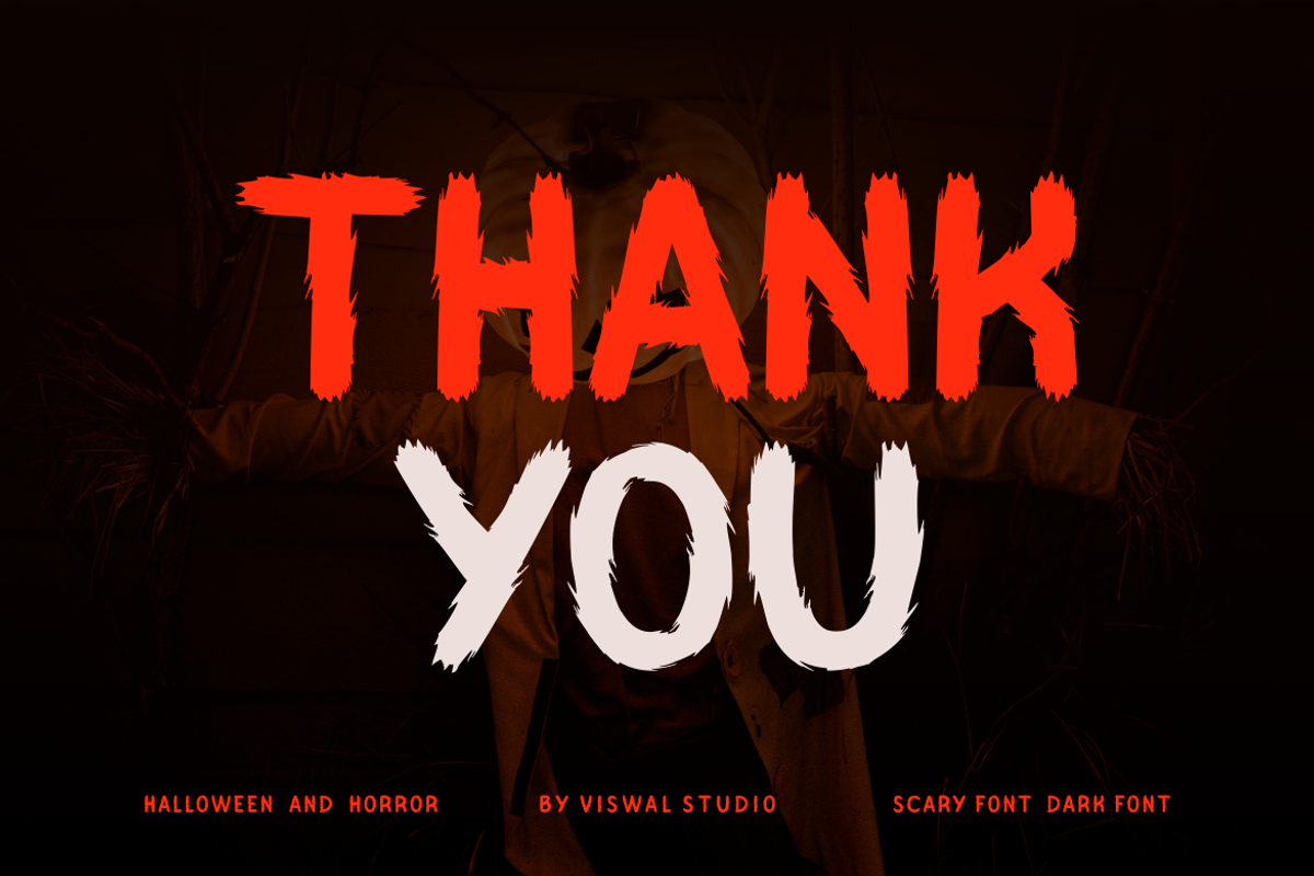 Break House - Horror Font, a Handwritten Font by Viswal Studio (Photo 6 of 6)