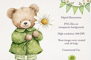 Daisy Nursery 51 PNG, 8 JPG, a Decorative Illustration by EleSArtDesign (Thumbnail 3 of 4)