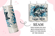Fish And Find Out Tumbler Wrap, a Pattern Graphic by TumblerArtDS (Thumbnail 2 of 3)