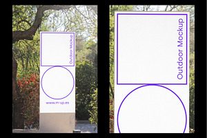 Barcelona Park Signage Mockup