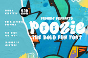 Poozie - Bold Fun Font, a Handwritten Font by Dhabee (Thumbnail 1 of 12)