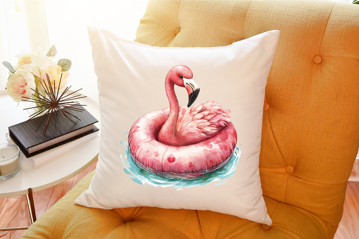 Watercolor Pink & Mint Summer Clipar, an Illustration by Sublimation Artist (Photo 6 of 6)