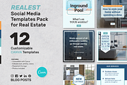 CANVA Real Estate Banners, a Social Media Template by Aviva Designs (Thumbnail 1 of 3)