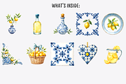 Amalfi Coast Clipart Bundle, a Decorative Illustration by Anca Digital Vibe (Thumbnail 6 of 10)