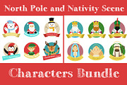 Christmas characters bundle II, an Animal Illustration by María Arencibia (Thumbnail 1 of 3)