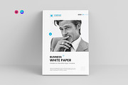 Business WhitePaper Brochure I Canva, a Brochure Template by PixWork (Thumbnail 1 of 14)