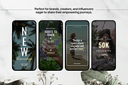 100 Motivational Reels Templates, a Social Media Template by DigiPax (Thumbnail 5 of 10)