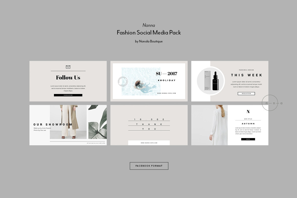 Fashion Social Media Pack • Nanna, a Social Media Template by Nonola (Photo 9 of 9)