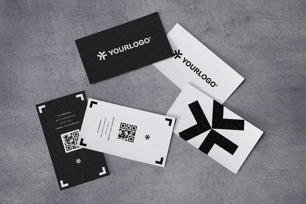 Black & White Business Card Mockups, a Product Mockup by rodrigofkaminski (Photo 3 of 10)