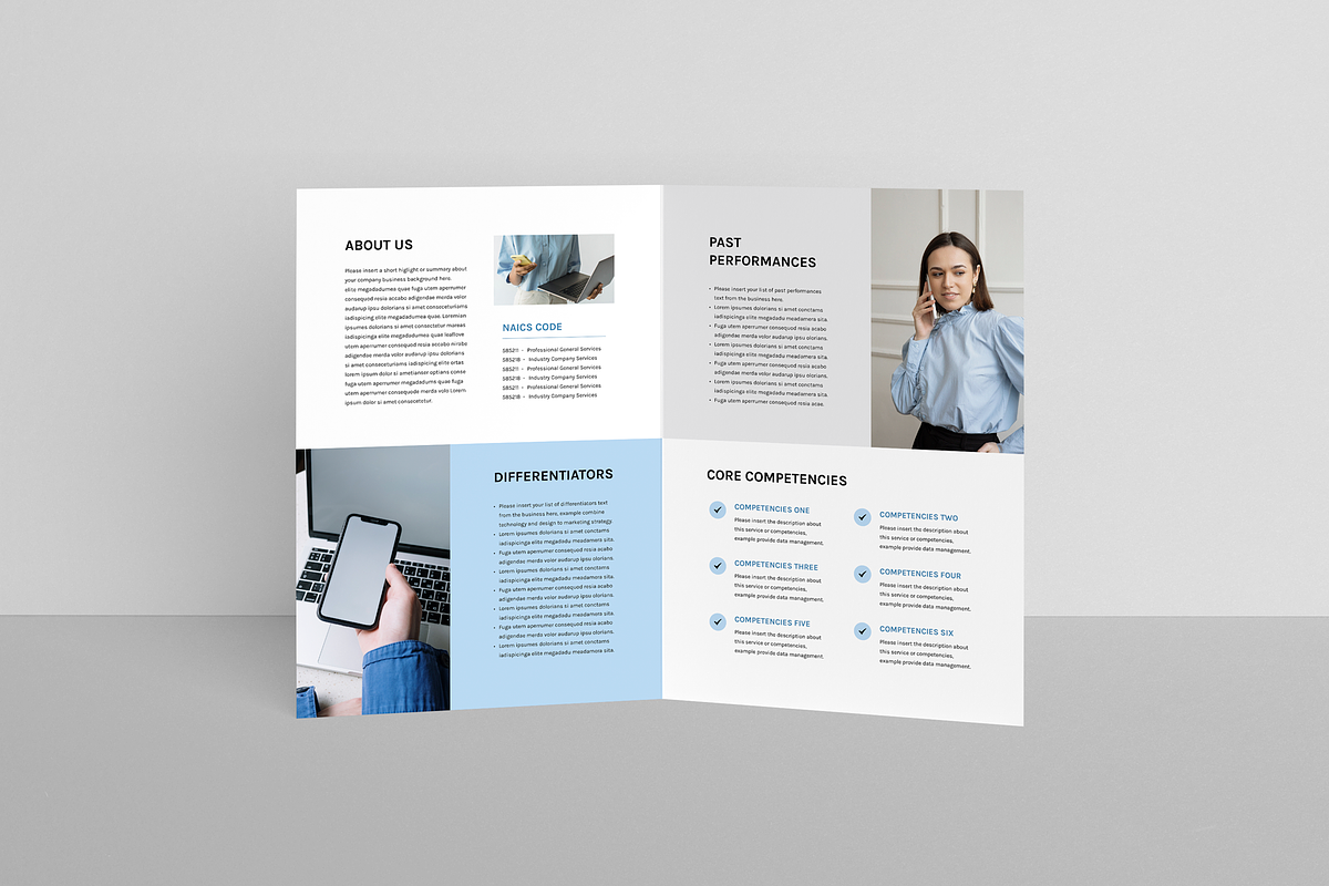 Capability Statement Brochure, a Brochure Template by Leaflove