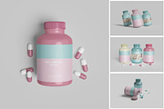 Pills Bottle Mockup, a Packaging Mockup by MrLetters (Thumbnail 1 of 5)