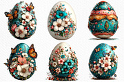 Whimsical Easter Egg Clipart Png, an Illustration by Craft Nest (Thumbnail 5 of 10)