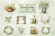 Watercolor Olive Clipart, an Illustration by NiiiNArt (Thumbnail 6 of 7)