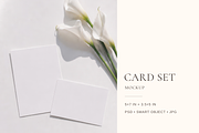 Floral Invitation & RSVP Set Mockup, an Advertising Mockup by Serenefeeling (Thumbnail 1 of 7)