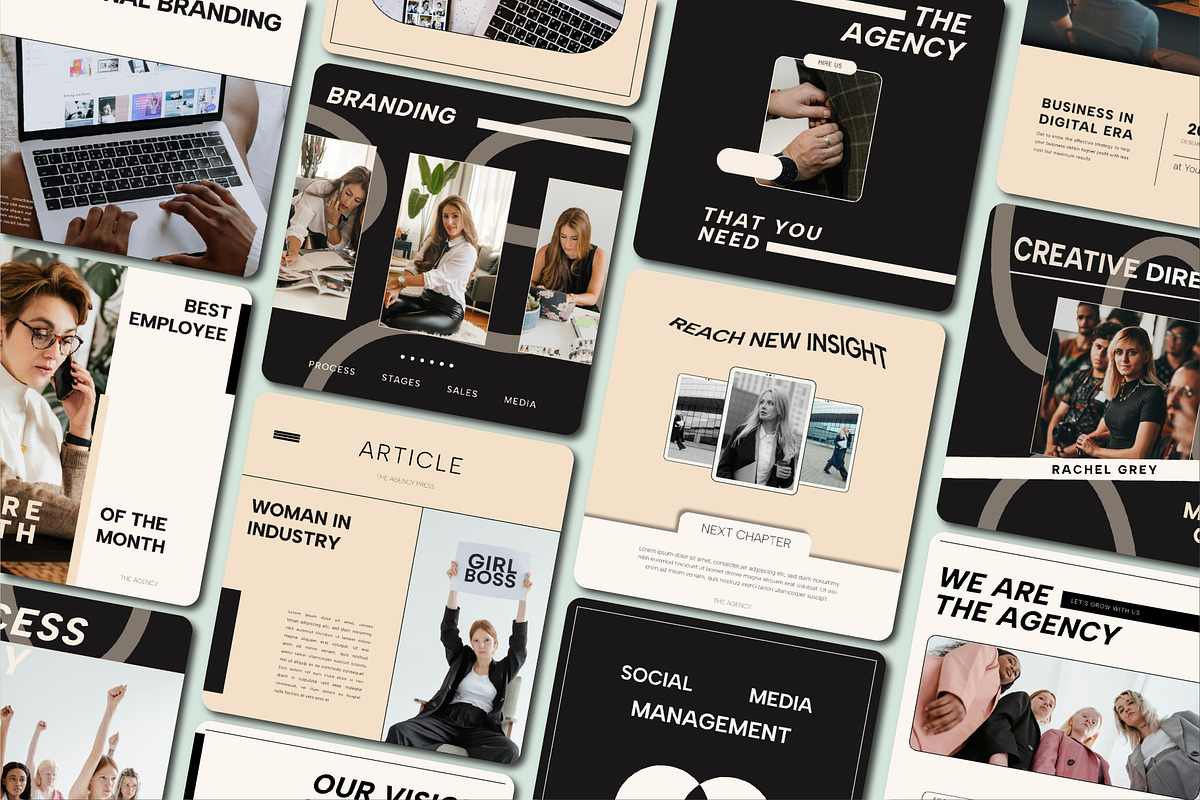 Canva Digital Marketing Agency Kit, a Social Media Template by SecondBrain Store (Photo 1 of 9)