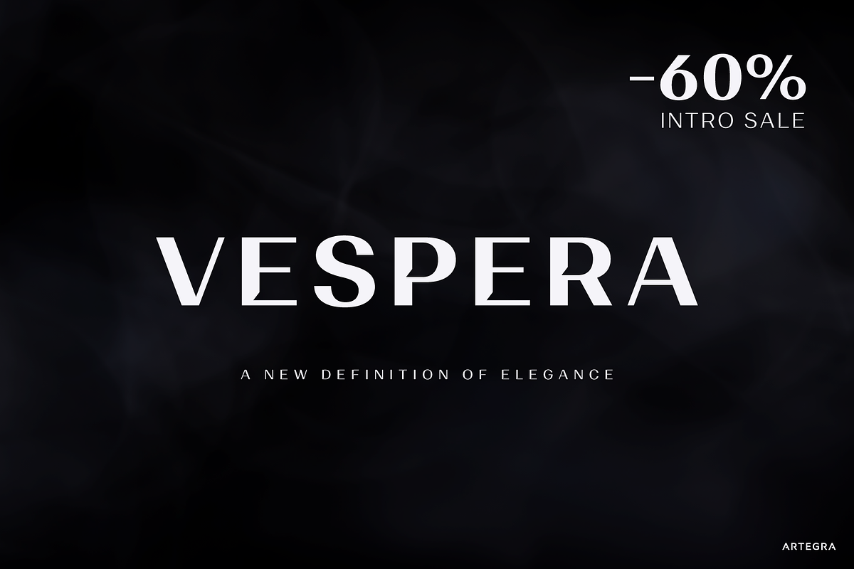 Vespera, a Sans Serif Font by Artegra (Photo 1 of 14)