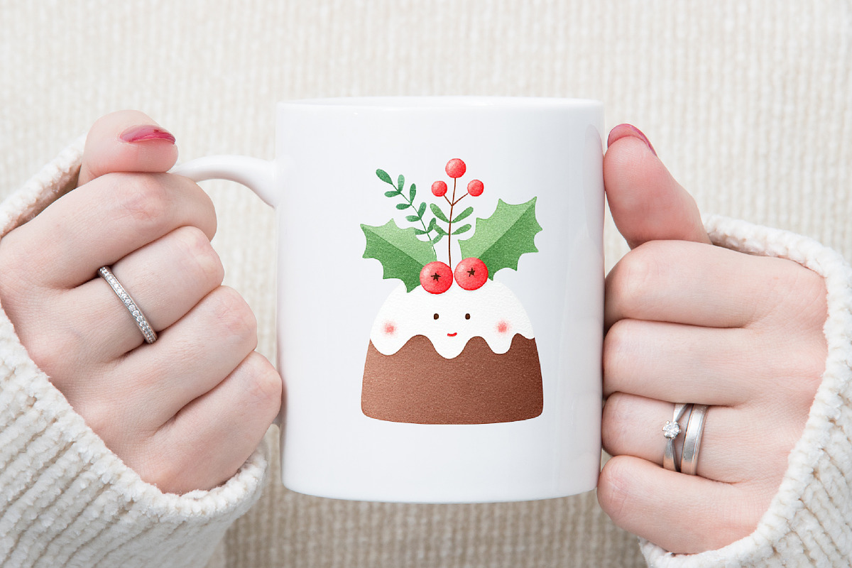 Christmas Sweets Watercolor Clipart, an Illustration by Sublimation Artist (Photo 5 of 6)