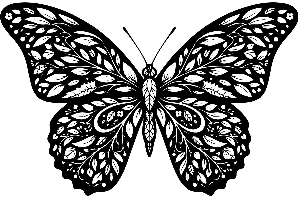 Decorative Butterfly Silhouette, an Object Graphic by Creativeshirt (Photo 8 of 16)